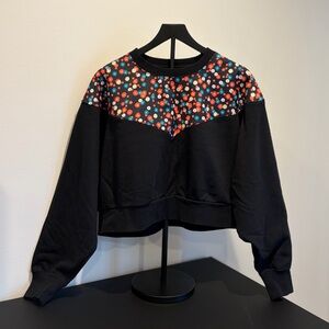 Nike Black Floral Women's Sweatshirt